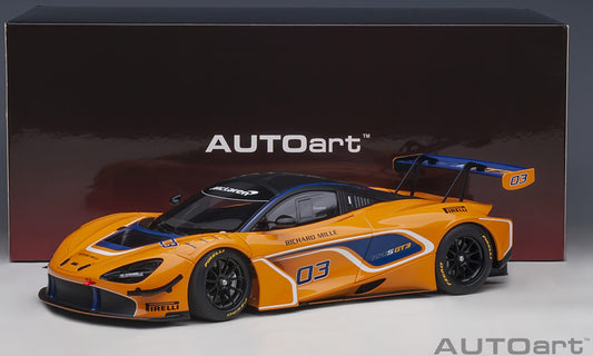 Mclaren 720S GT3 #03 Orange 1/18 Scale Auto Art AA81942