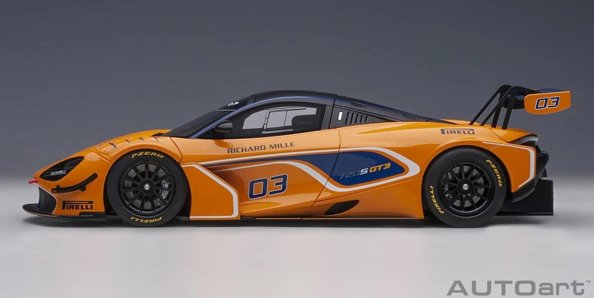 Mclaren 720S GT3 #03 Orange 1/18 Scale Auto Art AA81942