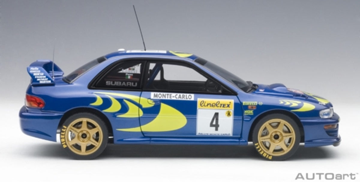Subaru Impreza WRC #4 Liatti/Abriziapons Mc Rally '97 1/18 Scale Auto Art AA89791