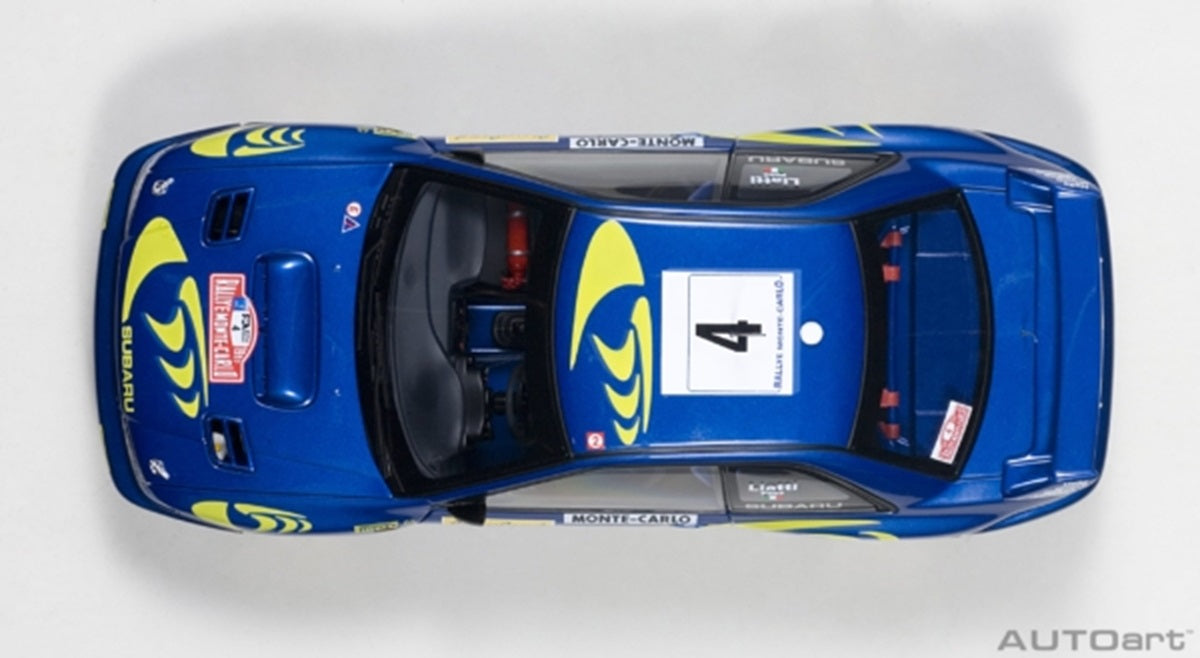 Subaru Impreza WRC #4 Liatti/Abriziapons Mc Rally '97 1/18 Scale Auto Art AA89791