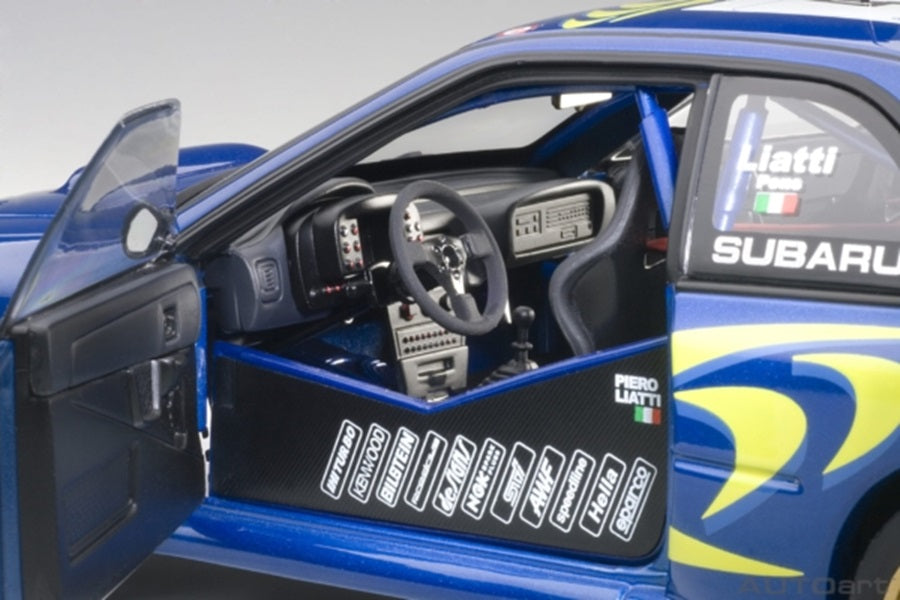 Subaru Impreza WRC #4 Liatti/Abriziapons Mc Rally '97 1/18 Scale Auto Art AA89791