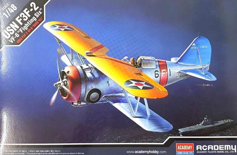 Grumman F3F-2 'VF-6' - 1/48 Scale Academy 12326