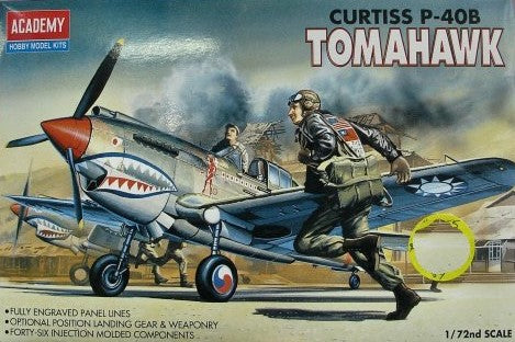 Curtiss P-40B Tomahawk - 1/72 Scale Academy 12456