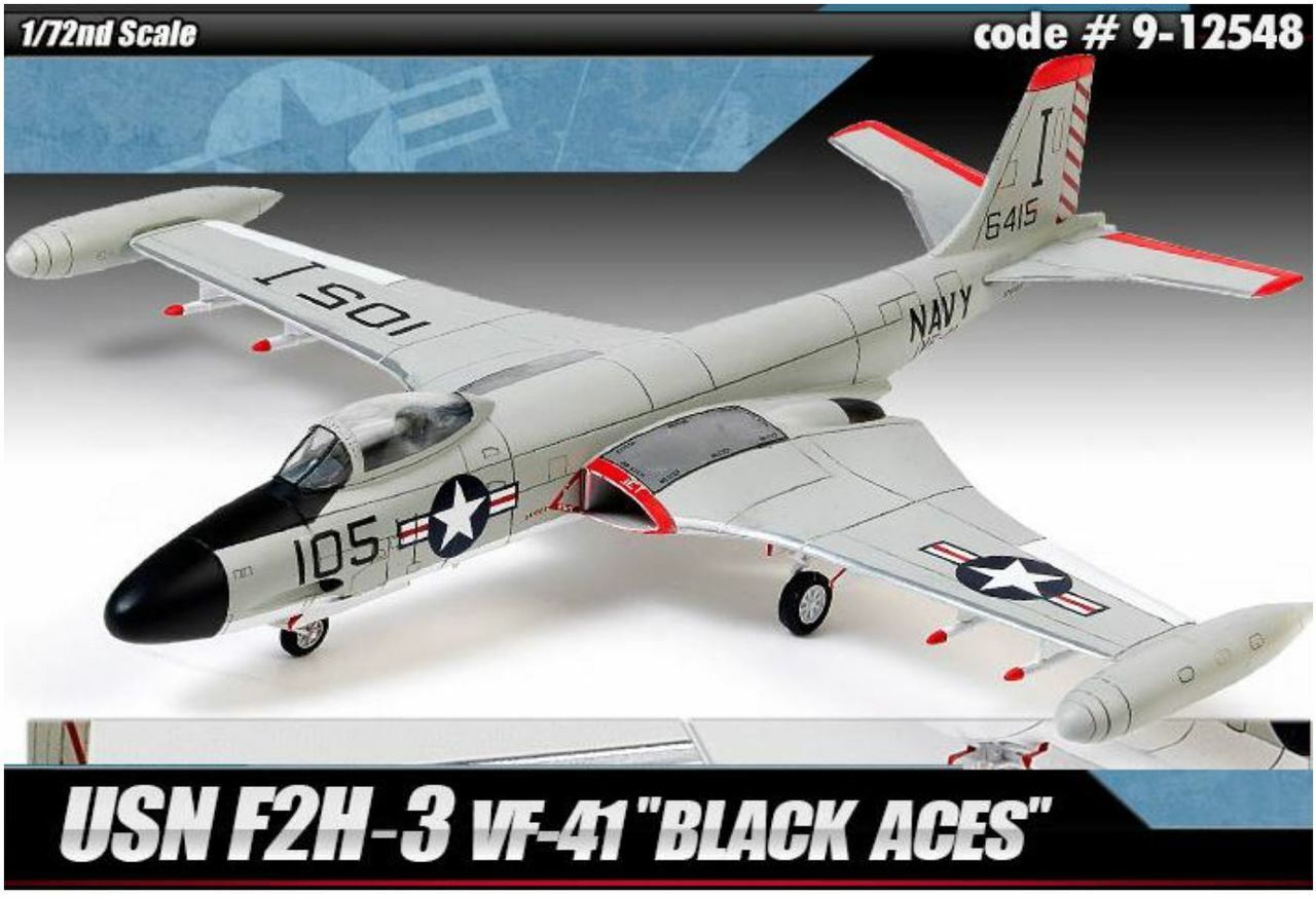Grumman F2H-3 US Navy 'Black Aces' - 1/72 Scale Academy 12548