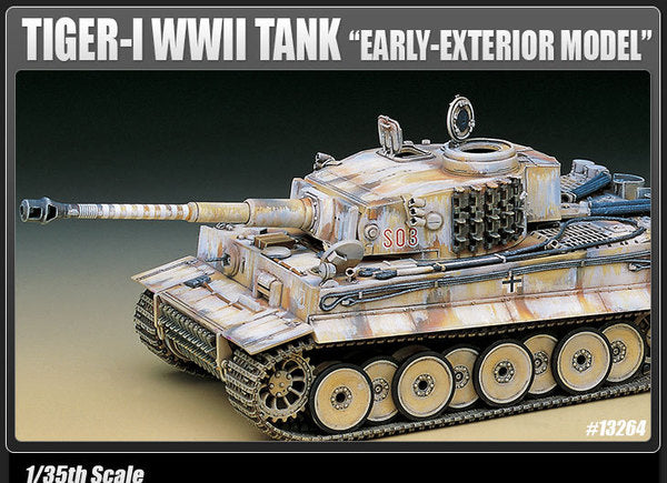 Tiger I Early Exterior model - 1/35 Scale Academy 13264