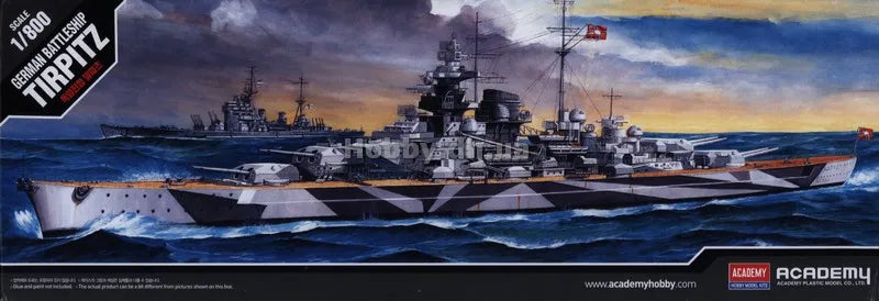 Battleship Tirpitz - 1/800 Scale Academy 14219