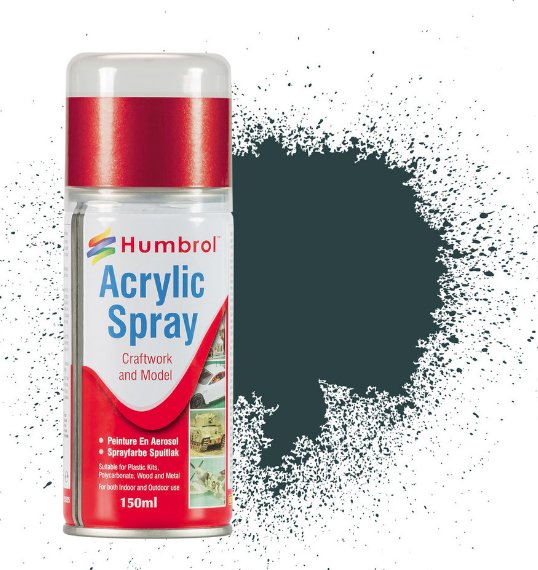 Tank Grey Matt Acrylic Spray Can 150ml - Humbrol AD6067
