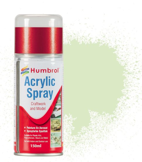 Beige Green Matt Acrylic Spray Can 150ml - Humbrol AD6090