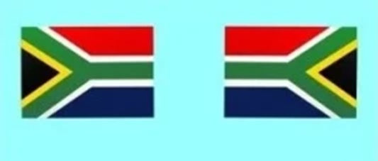 South African Flag 7x4mm (x2) 1/72 Scale Viper Decal Products AM72002