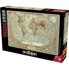 World Map - 2000 Piece Anatolian Puzzle ANA3935