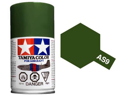 Dark Green (RAF) 100ml Spray Can - Tamiya AS-9