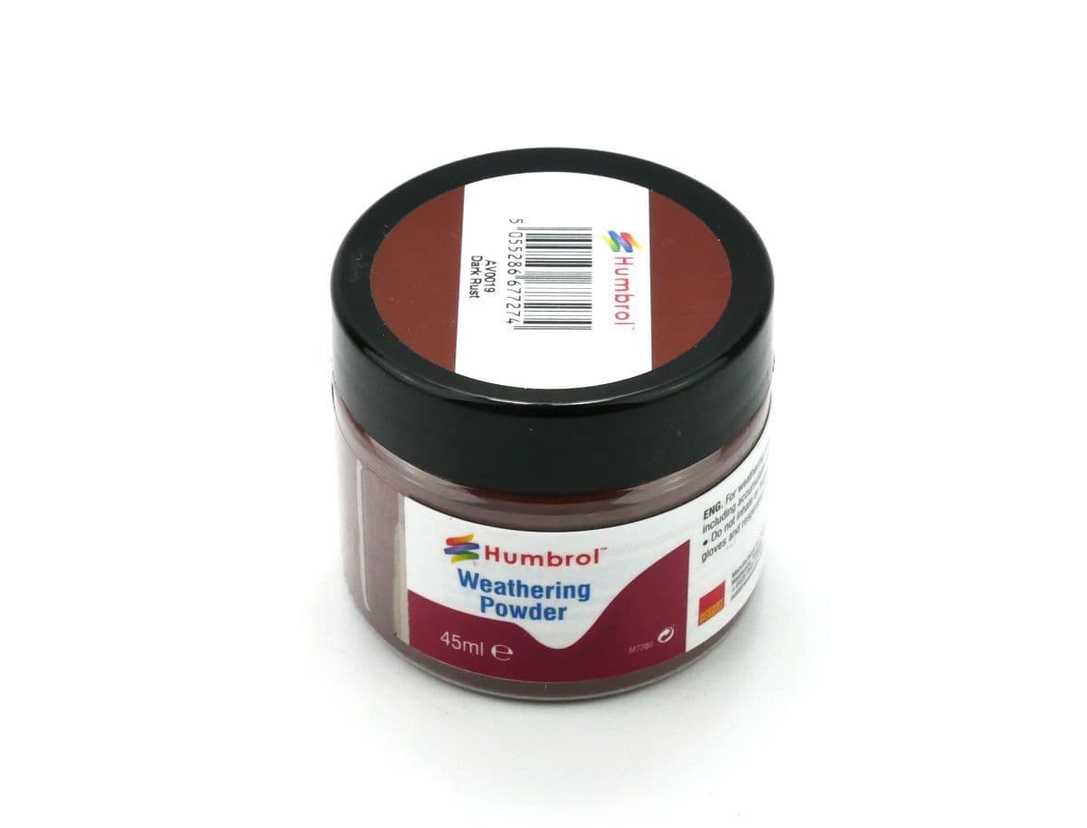 Humbrol Weathering Powder Dark Rust 45ml - AV0019