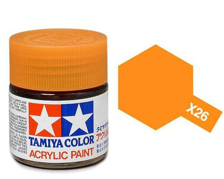 Gloss Clear Orange Acrylic Paint 23ml - Tamiya X-26