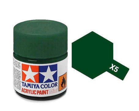 Green Gloss Acrylic Paint 23ml Tamiya X-5