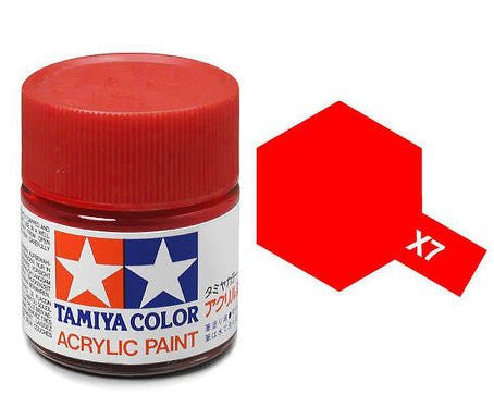Red Gloss Acrylic Paint 23ml Tamiya X-7