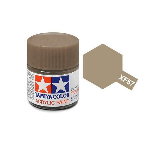 Flat Buff Acrylic Paint 23ml Tamiya XF-57