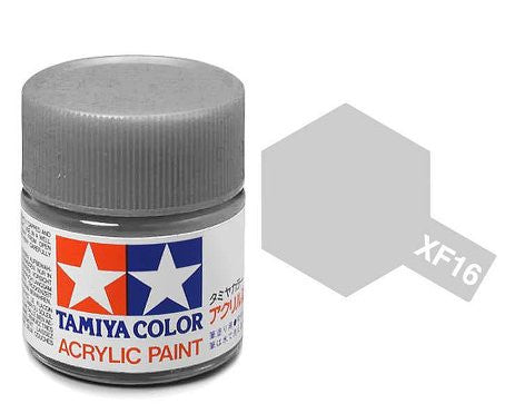 Flat Aluminium Acrylic Paint 23ml Tamiya XF-16