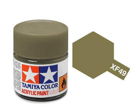 Flat Khaki Acrylic Paint 23ml Tamiya XF-49