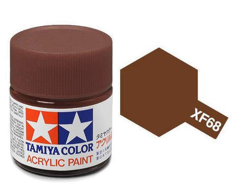 Flat NATO Brown Acrylic Paint 23ml Tamiya XF-68