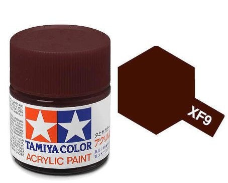 Flat Hull Red Acrylic Paint 10ml Tamiya XF-9