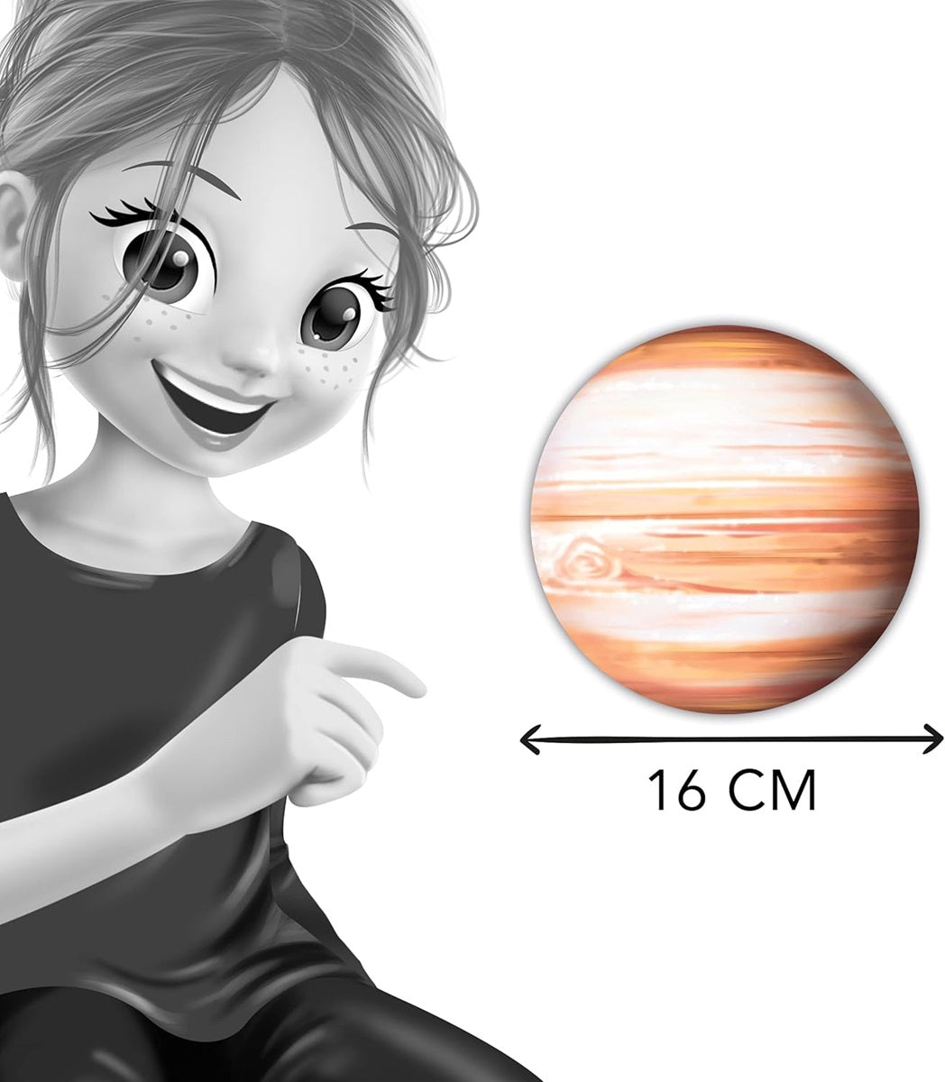 GLOW-IN-THE-DARK JUPITER SELF-ADHESIVE DECORATION BUKI BUK3DF6