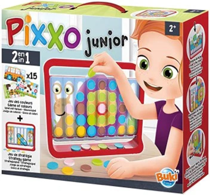 PIXXO JUNIOR 2 IN 1 COLOUR AND STRATEGY GAMES BUKI BUK5601