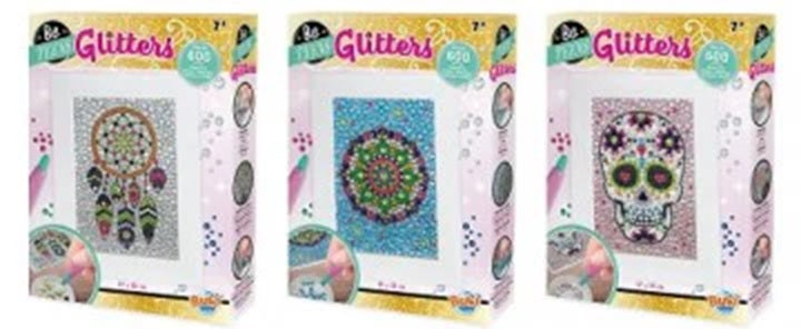 GLITTERS ETHNIC ASSORT (DREAMCATCHER, MANDALA, SKULL) BUKI BUKDP005