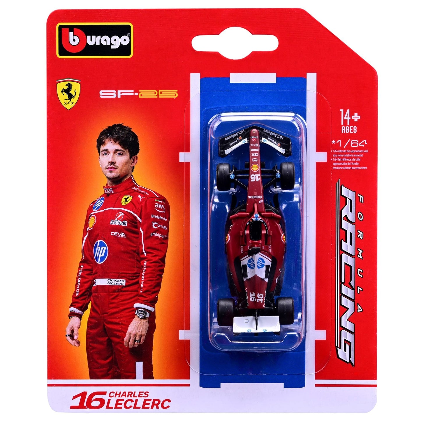 Ferrari F1 SF-25 2025 Assorted - 1/43 Scale Bburago Bur18-56801