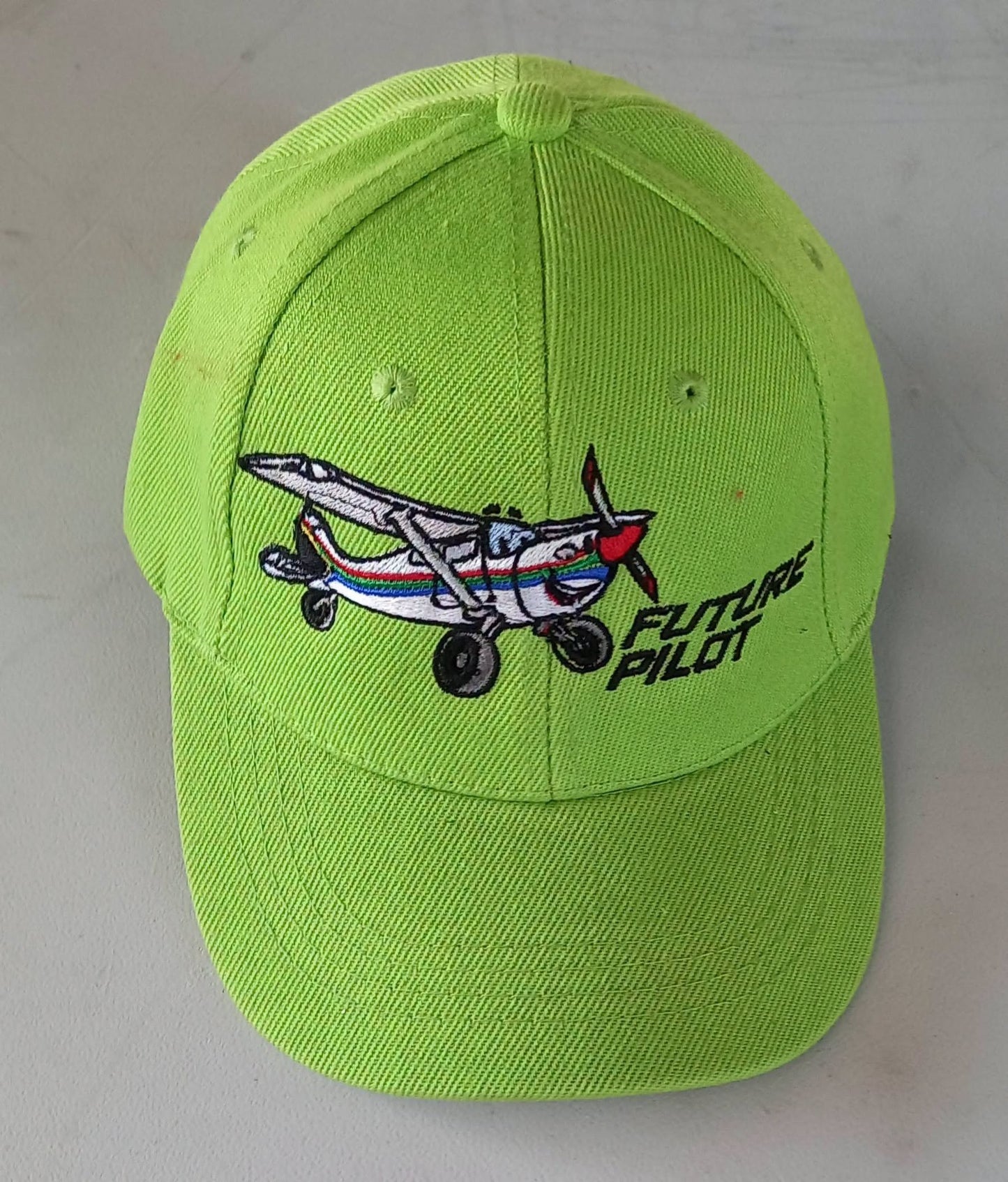 Taildragger Future Pilot Kiddies Cap Lime Green - CAP15