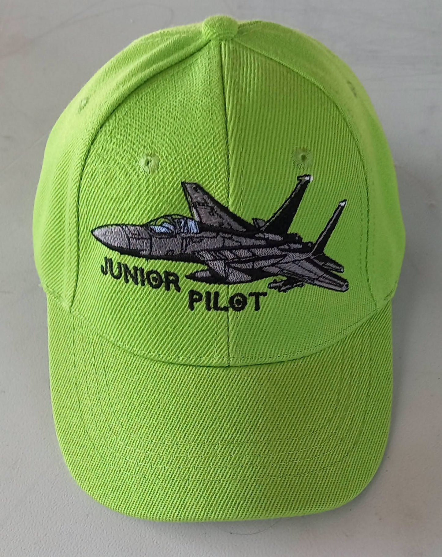 F-15 Eagle Junior Pilot Kiddies Cap Lime Green - CAP9