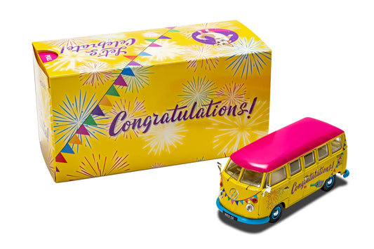 Volkswagen Campervan 'Congratulations' - 1/43 Scale Corgi CC02736