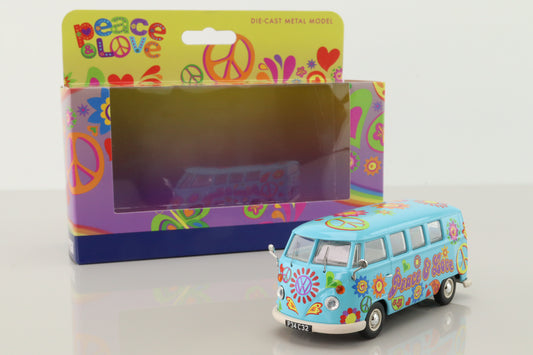 Volkswagen Campervan 'Peace Love and Freedom' - 1/43 Scale Corgi CC02738