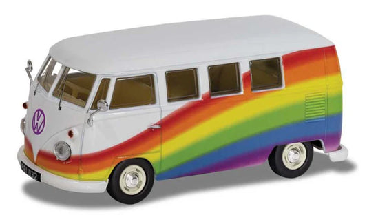 Volkswagen Campervan 'Peace, Love and Rainbows' - 1/43 Scale Corgi CC02739
