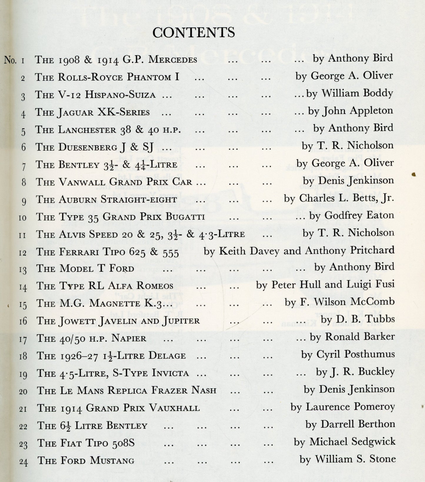 Classic Car Profiles 1-24 - Profile Publications CCP1
