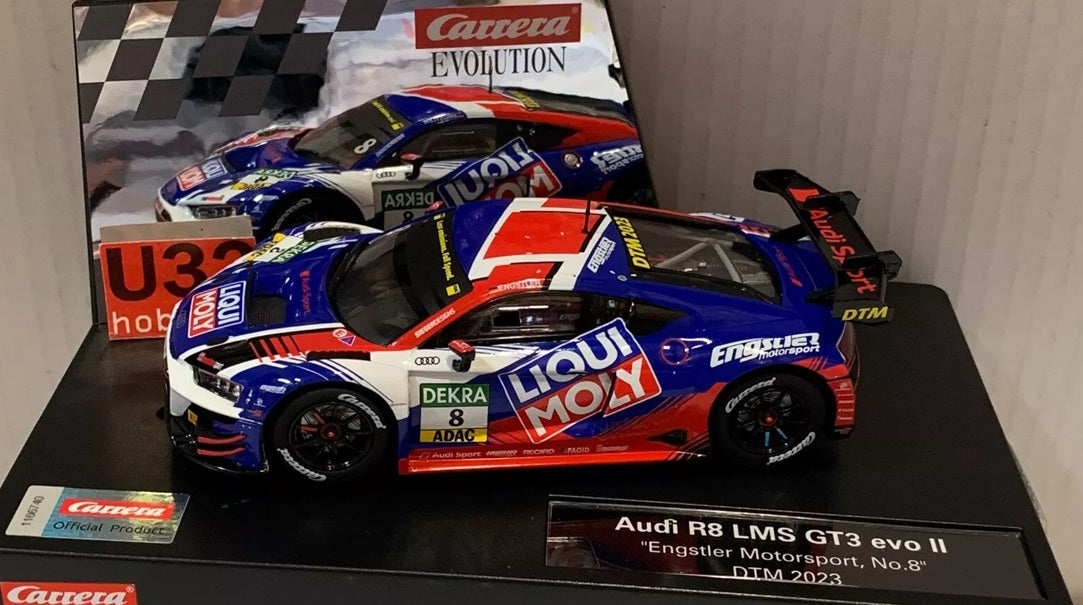 EVO Audi R8 LMS GT3 evo II "Engstler, #8"DTM 2023 1/32 Scale Carrera Car27771
