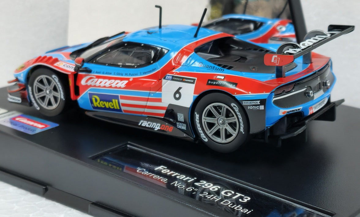 EVO Ferrari 296 GT3 "Carrera, #20" 24H Dubai 1/32 Scale Carrera Car27800