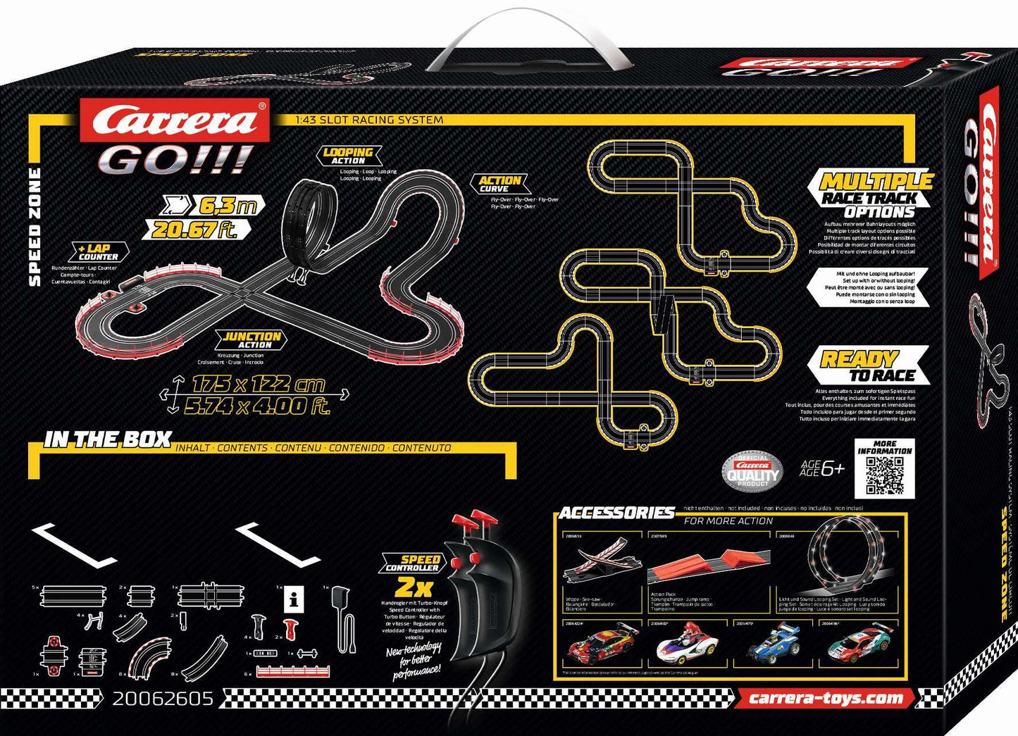 GO!!! Speed Zone Set 1/43 Carrera 62605