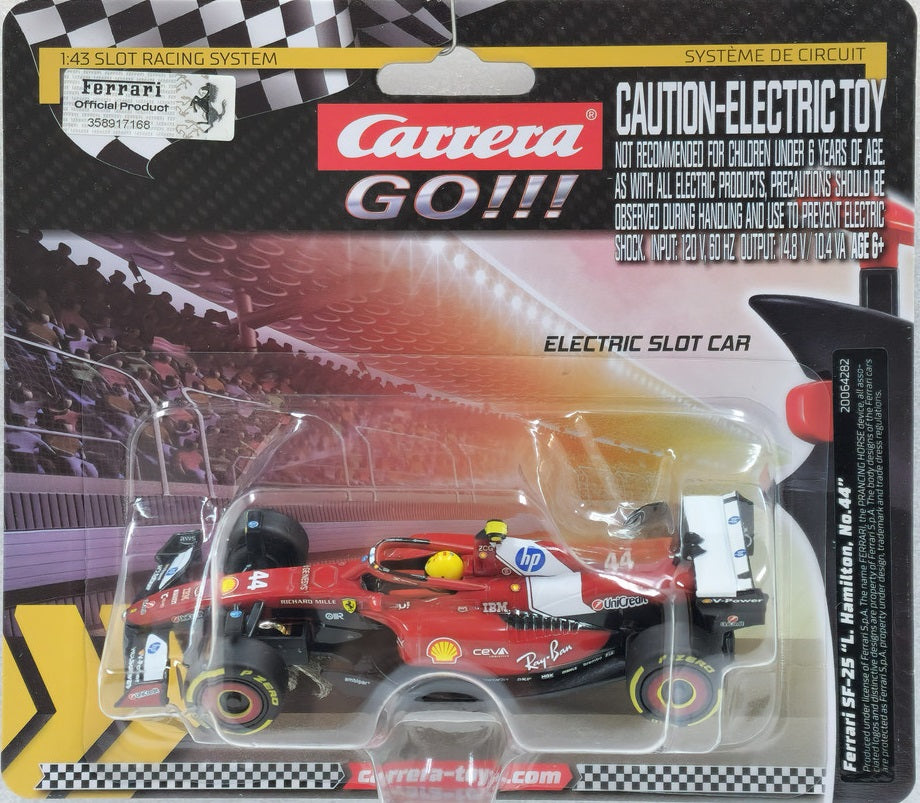 GO!!! Ferrari SF-25 "L. Hamilton #44" 1/43 Scale Carrera Car64282