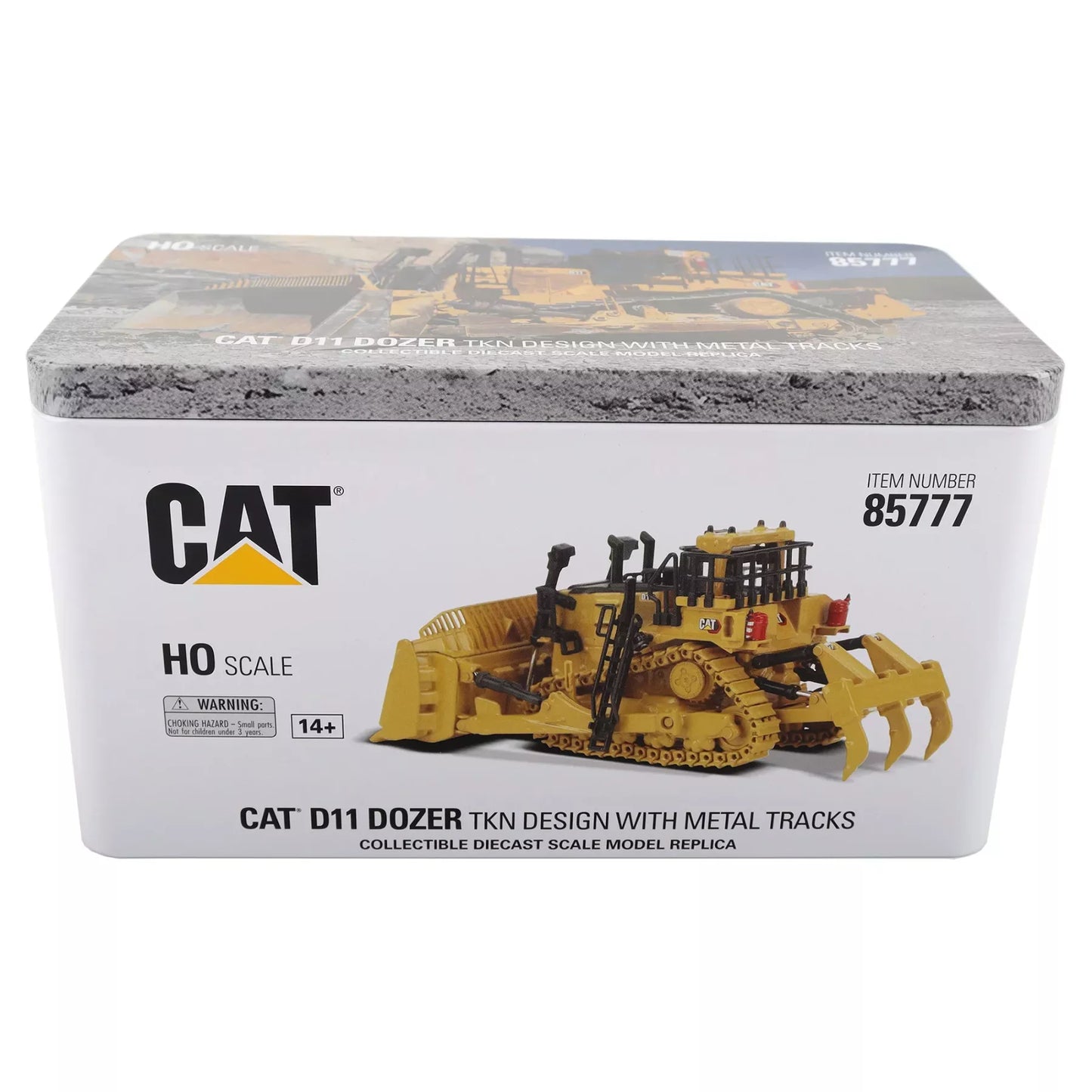 CAT D11 Dozer - TKN Design with Metal Tracks - 1/87 Scale Diecast Masters DM85777