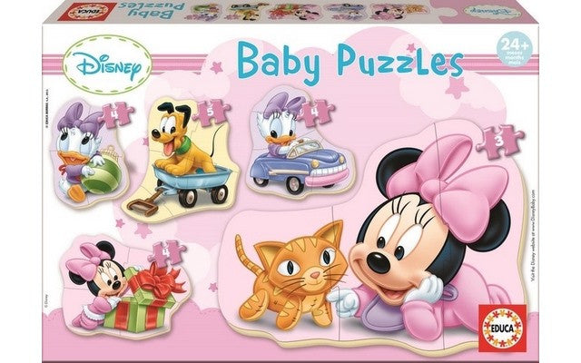 Baby Puzzles Minnie 5 Assorted - Educa Puzzle - EDU15612