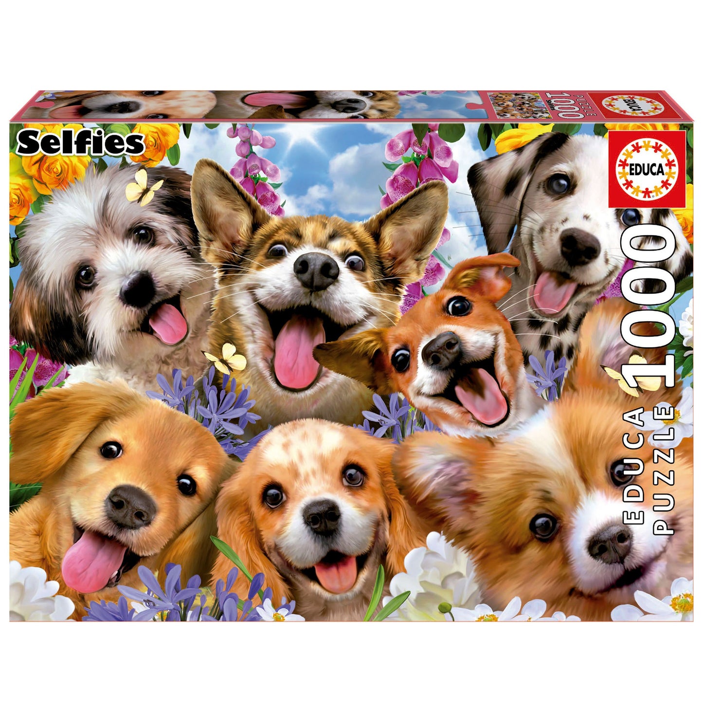 Puppies Selfie - 1000 Piece Educa Puzzles - EDU19931
