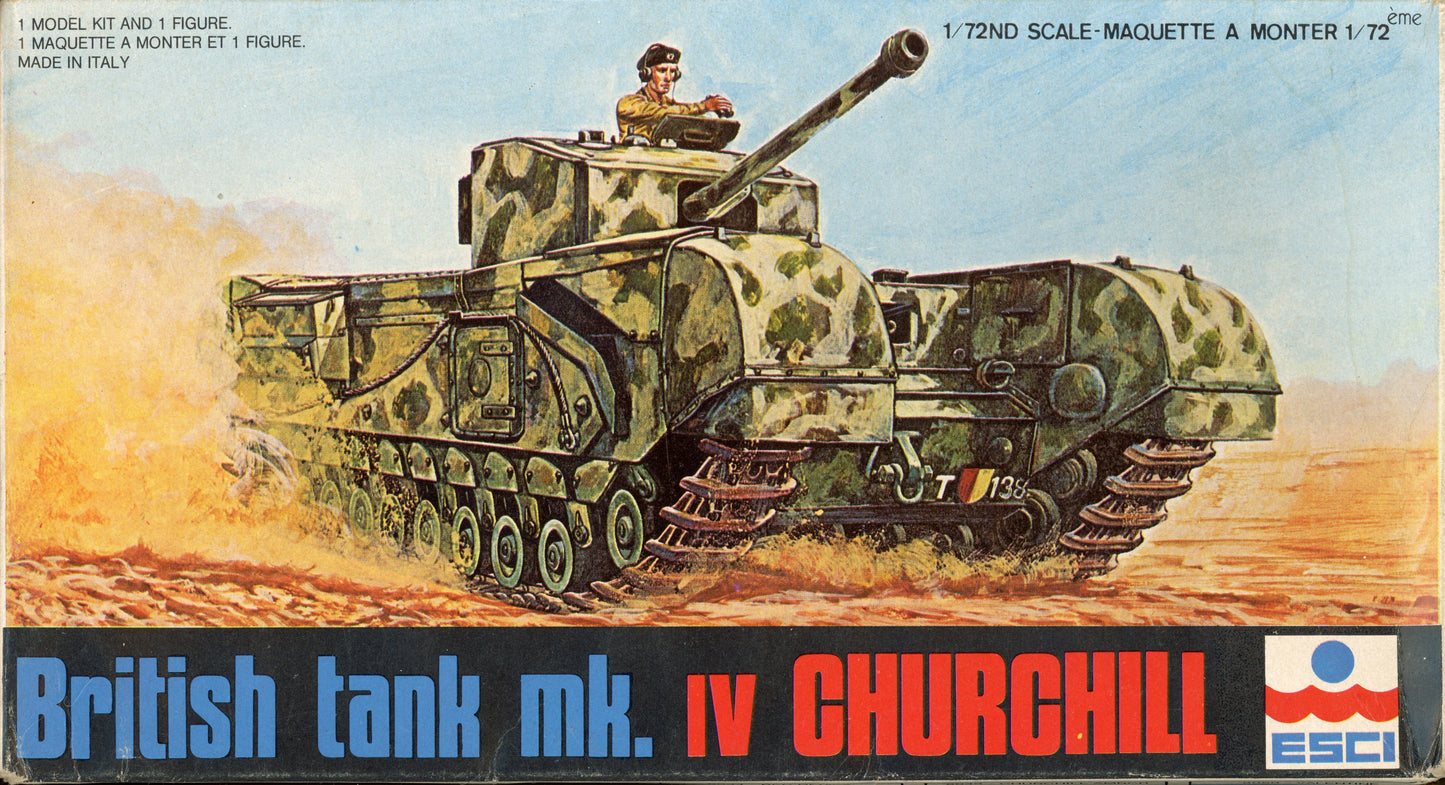 British Tank Mk.IV Churchill - 1/72 Scale Esci 8043