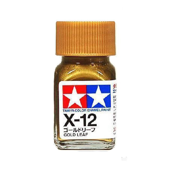 Gloss Gold Leaf Enamel Paint 10ml - Tamiya X-12
