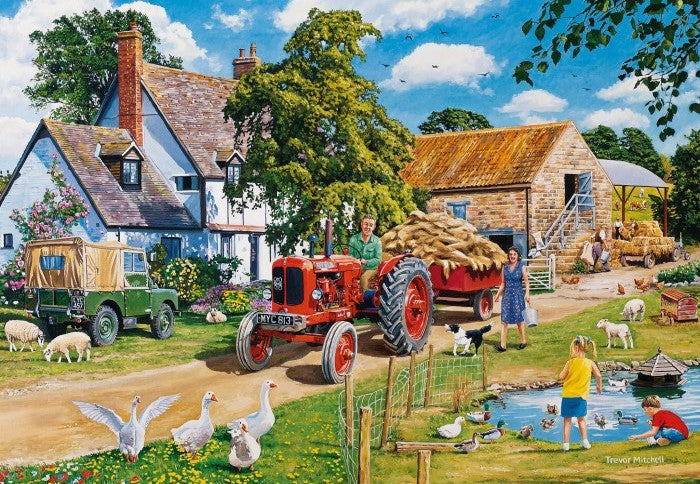 The Farmer's Rounds - Four 500 Piece Gibson Puzzles GIB5055