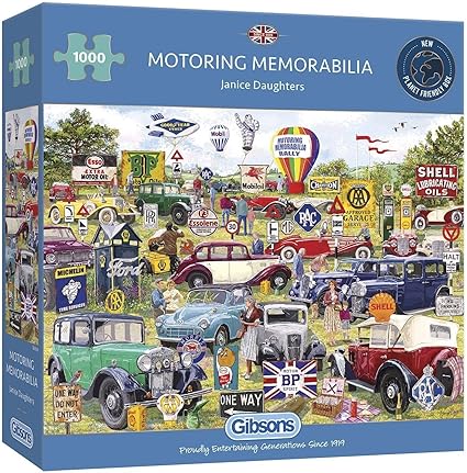 Motoring Memorabilia - 1000 Piece Gibson Puzzles GIB6306