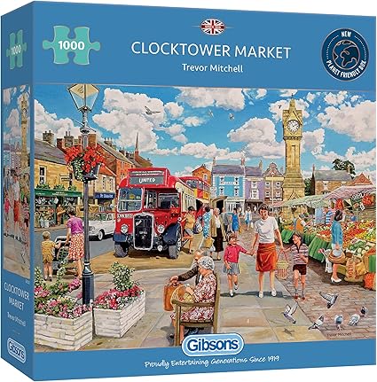 Clocktower Market -  1000 Piece Gibson Puzzles GIB6321