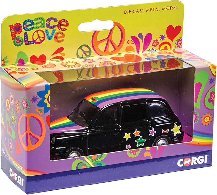 'Peace and Love' London Taxii - Rainbow - 1/36 Scale Corgi GS85929