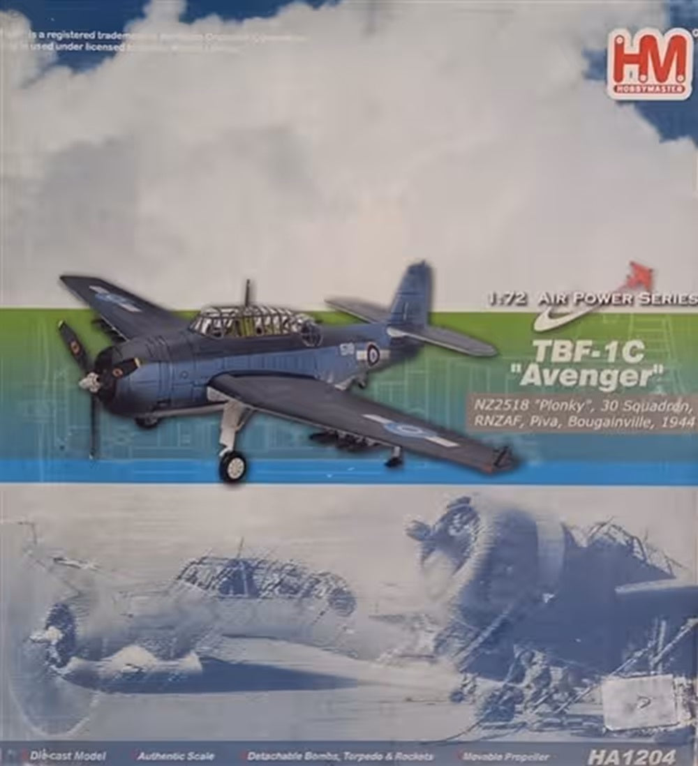 TBF-1C Avenger 1/72 Scale Hobby Master HA1204