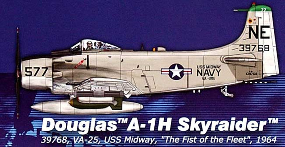 Douglas A-1H Skyraider 1/72 Scale Hobby Master HA2903