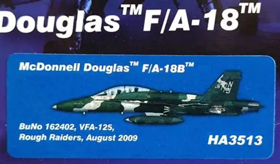 Mc Donnell Douglas F/A-18B 1/72 Scale Hobby Master HA3513